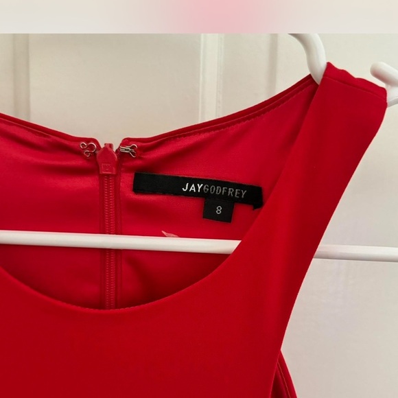 Elegant Red Halter Dress - Picture 6 of 6